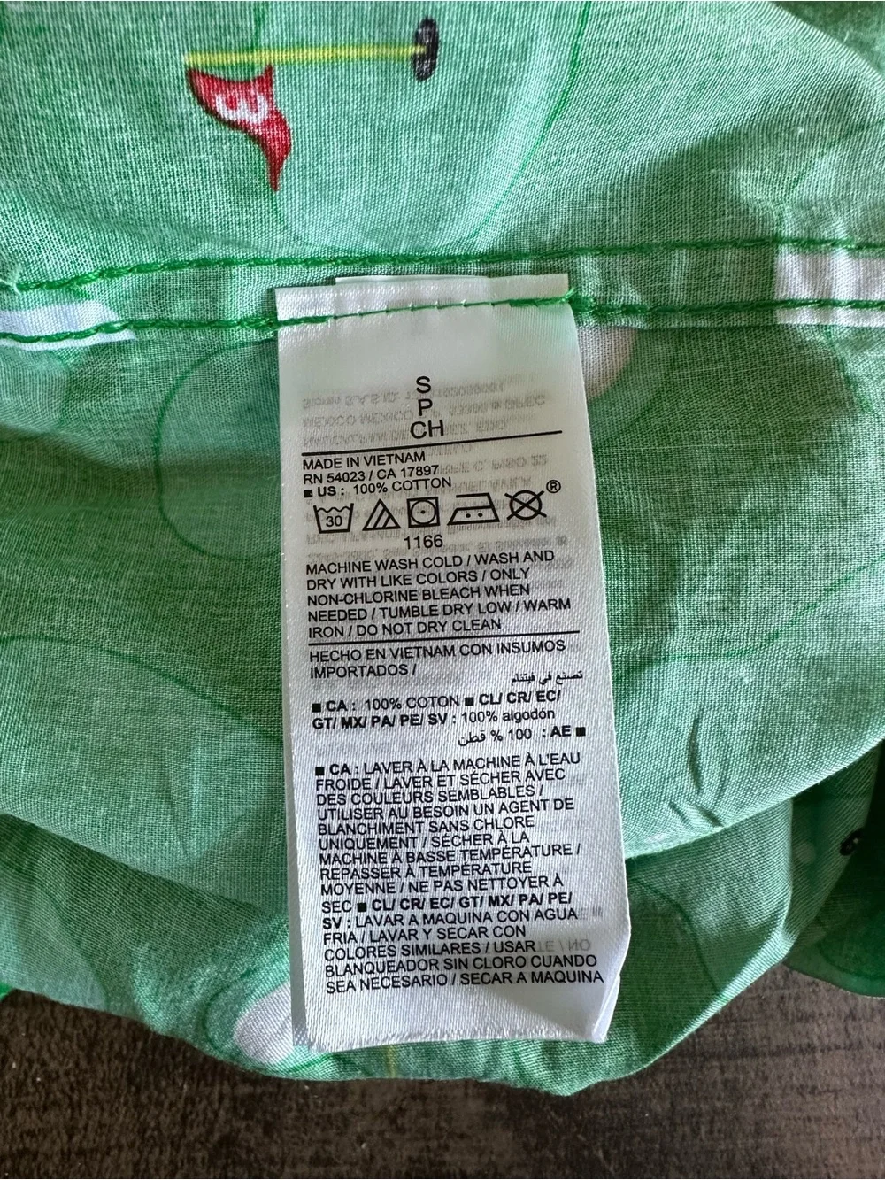 Old Navy Golf Course Print Boxer Shorts Men's Small Green Novelty Lounge Sleep